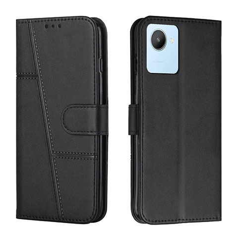 Custodia Portafoglio In Pelle Cover con Supporto Y01X per Realme C30 Nero