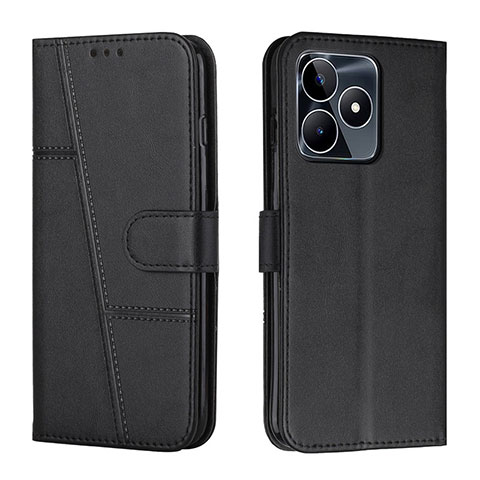 Custodia Portafoglio In Pelle Cover con Supporto Y01X per Realme C53 India Nero