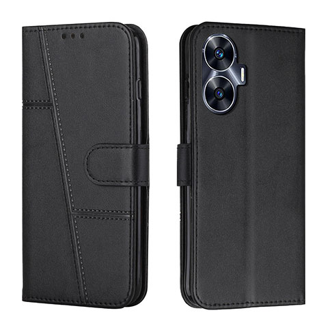 Custodia Portafoglio In Pelle Cover con Supporto Y01X per Realme C55 Nero