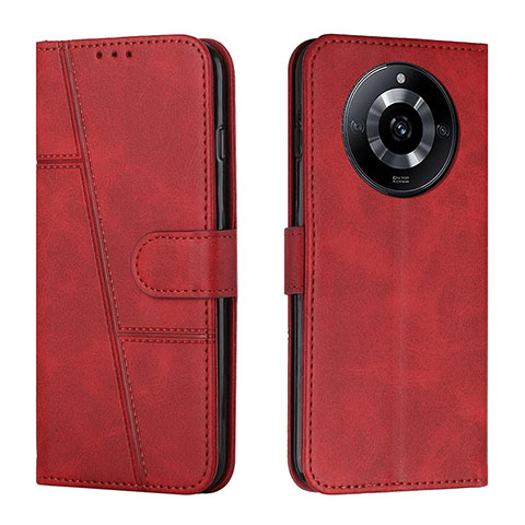 Custodia Portafoglio In Pelle Cover con Supporto Y01X per Realme Narzo 60 5G Rosso