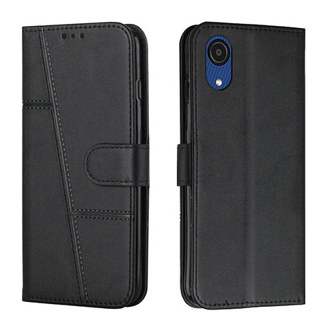 Custodia Portafoglio In Pelle Cover con Supporto Y01X per Samsung Galaxy A03 Core Nero