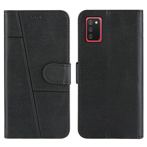 Custodia Portafoglio In Pelle Cover con Supporto Y01X per Samsung Galaxy A03s Nero