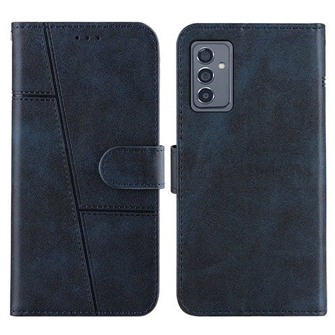 Custodia Portafoglio In Pelle Cover con Supporto Y01X per Samsung Galaxy A05s Blu