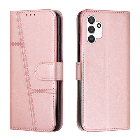 Custodia Portafoglio In Pelle Cover con Supporto Y01X per Samsung Galaxy A13 4G Oro Rosa