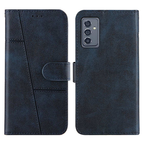 Custodia Portafoglio In Pelle Cover con Supporto Y01X per Samsung Galaxy A15 4G Blu