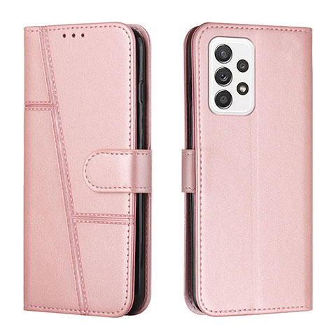 Custodia Portafoglio In Pelle Cover con Supporto Y01X per Samsung Galaxy A23 4G Oro Rosa