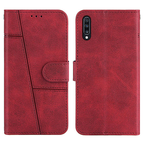 Custodia Portafoglio In Pelle Cover con Supporto Y01X per Samsung Galaxy A30S Rosso