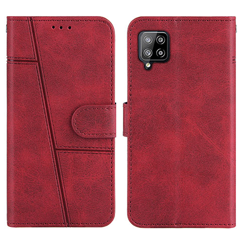 Custodia Portafoglio In Pelle Cover con Supporto Y01X per Samsung Galaxy A42 5G Rosso