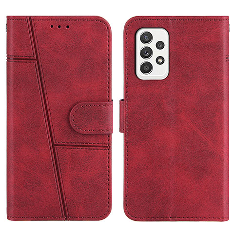 Custodia Portafoglio In Pelle Cover con Supporto Y01X per Samsung Galaxy A52 4G Rosso