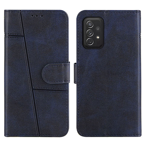 Custodia Portafoglio In Pelle Cover con Supporto Y01X per Samsung Galaxy A72 4G Blu