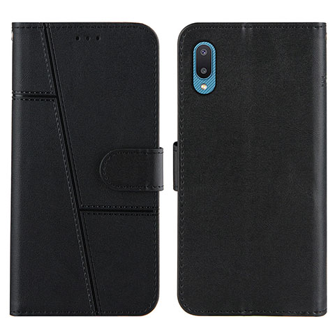 Custodia Portafoglio In Pelle Cover con Supporto Y01X per Samsung Galaxy M02 Nero