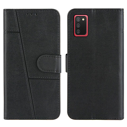 Custodia Portafoglio In Pelle Cover con Supporto Y01X per Samsung Galaxy M02s Nero