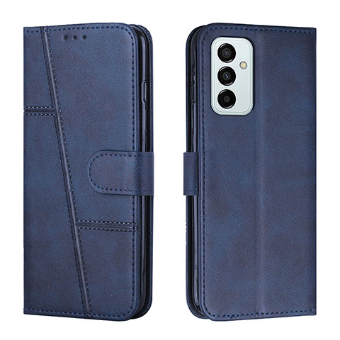 Custodia Portafoglio In Pelle Cover con Supporto Y01X per Samsung Galaxy M23 5G Blu