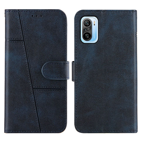 Custodia Portafoglio In Pelle Cover con Supporto Y01X per Xiaomi Mi 11i 5G Blu