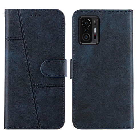 Custodia Portafoglio In Pelle Cover con Supporto Y01X per Xiaomi Mi 11T 5G Blu