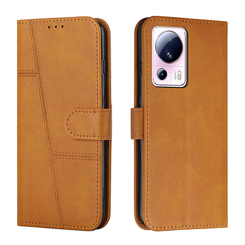 Custodia Portafoglio In Pelle Cover con Supporto Y01X per Xiaomi Mi 12 Lite NE 5G Marrone Chiaro