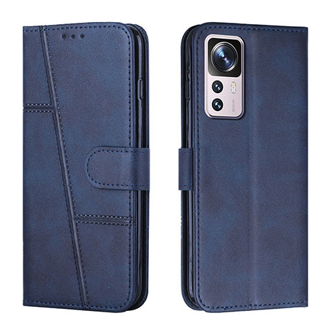 Custodia Portafoglio In Pelle Cover con Supporto Y01X per Xiaomi Mi 12T Pro 5G Blu