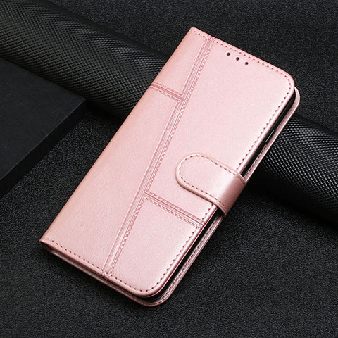 Custodia Portafoglio In Pelle Cover con Supporto Y01X per Xiaomi Mi 13 5G Oro Rosa