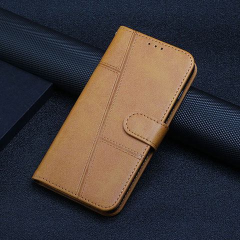 Custodia Portafoglio In Pelle Cover con Supporto Y01X per Xiaomi Poco F5 Pro 5G Marrone Chiaro