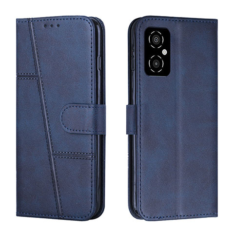 Custodia Portafoglio In Pelle Cover con Supporto Y01X per Xiaomi Poco M4 5G Blu