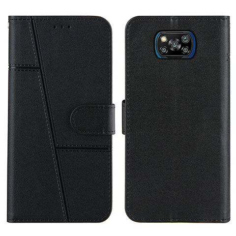 Custodia Portafoglio In Pelle Cover con Supporto Y01X per Xiaomi Poco X3 Pro Nero