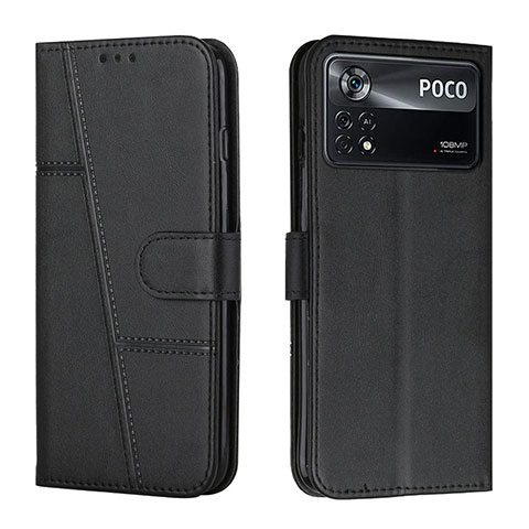 Custodia Portafoglio In Pelle Cover con Supporto Y01X per Xiaomi Poco X4 Pro 5G Nero