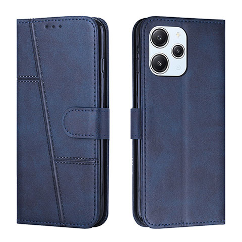 Custodia Portafoglio In Pelle Cover con Supporto Y01X per Xiaomi Redmi 12 4G Blu