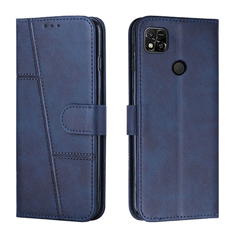 Custodia Portafoglio In Pelle Cover con Supporto Y01X per Xiaomi Redmi 9 Activ Blu