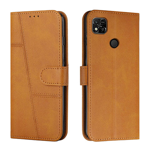 Custodia Portafoglio In Pelle Cover con Supporto Y01X per Xiaomi Redmi 9 Activ Marrone Chiaro