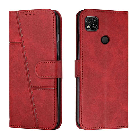 Custodia Portafoglio In Pelle Cover con Supporto Y01X per Xiaomi Redmi 9 Activ Rosso