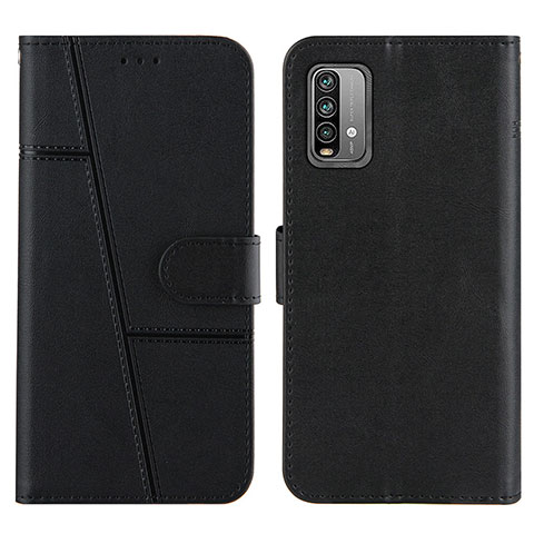 Custodia Portafoglio In Pelle Cover con Supporto Y01X per Xiaomi Redmi 9 Power Nero