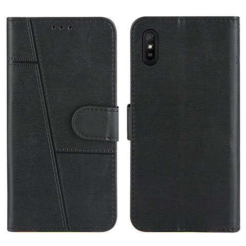 Custodia Portafoglio In Pelle Cover con Supporto Y01X per Xiaomi Redmi 9A Nero