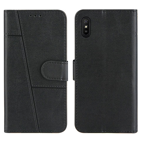 Custodia Portafoglio In Pelle Cover con Supporto Y01X per Xiaomi Redmi 9i Nero