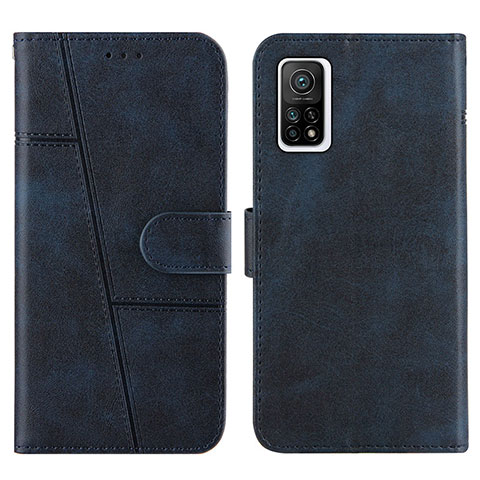 Custodia Portafoglio In Pelle Cover con Supporto Y01X per Xiaomi Redmi K30S 5G Blu