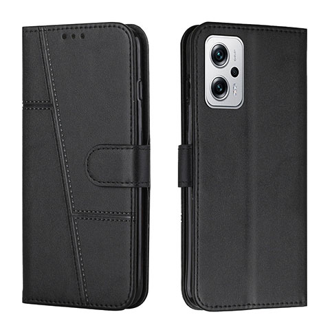 Custodia Portafoglio In Pelle Cover con Supporto Y01X per Xiaomi Redmi K50i 5G Nero