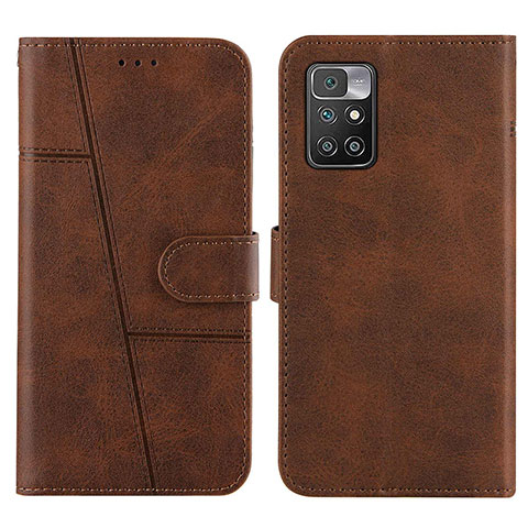 Custodia Portafoglio In Pelle Cover con Supporto Y01X per Xiaomi Redmi Note 11 4G (2021) Marrone