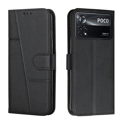 Custodia Portafoglio In Pelle Cover con Supporto Y01X per Xiaomi Redmi Note 11E Pro 5G Nero