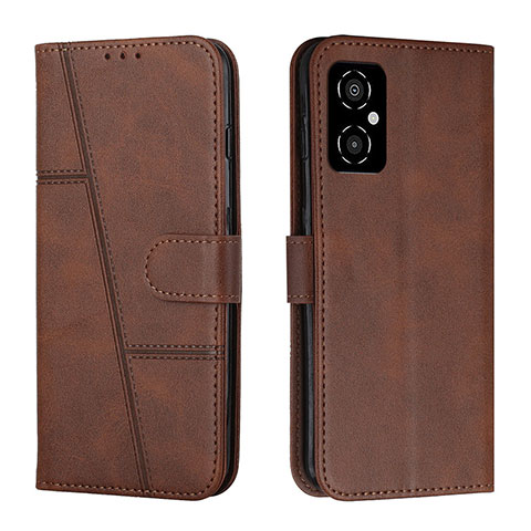 Custodia Portafoglio In Pelle Cover con Supporto Y01X per Xiaomi Redmi Note 11R 5G Marrone