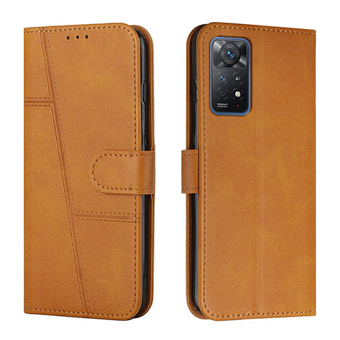 Custodia Portafoglio In Pelle Cover con Supporto Y01X per Xiaomi Redmi Note 12 Pro 4G Marrone Chiaro