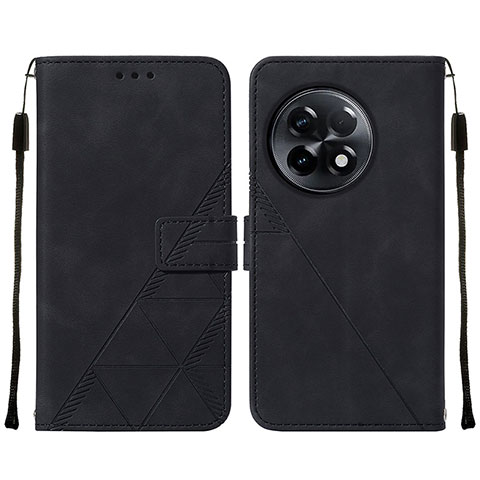 Custodia Portafoglio In Pelle Cover con Supporto Y02B per OnePlus Ace 2 5G Nero