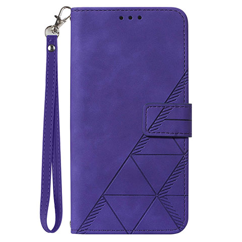 Custodia Portafoglio In Pelle Cover con Supporto Y02B per Samsung Galaxy A03 Core Viola