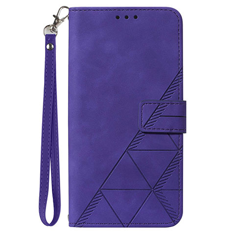 Custodia Portafoglio In Pelle Cover con Supporto Y02B per Samsung Galaxy M33 5G Viola