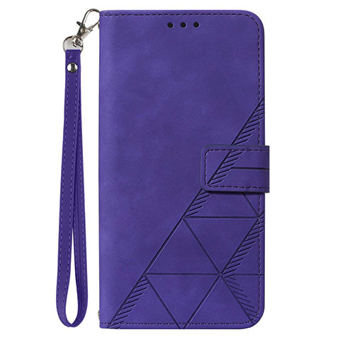 Custodia Portafoglio In Pelle Cover con Supporto Y02B per Samsung Galaxy M53 5G Viola