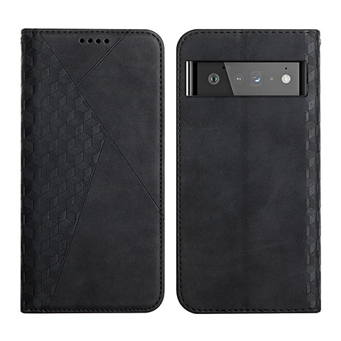 Custodia Portafoglio In Pelle Cover con Supporto Y02X per Google Pixel 6 Pro 5G Nero