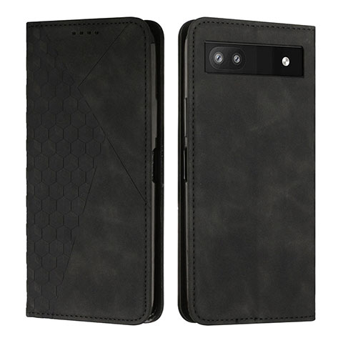 Custodia Portafoglio In Pelle Cover con Supporto Y02X per Google Pixel 6a 5G Nero