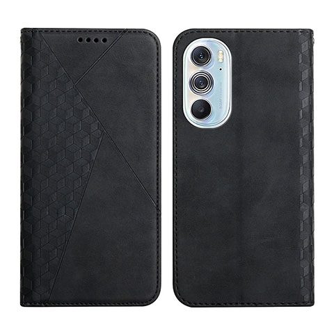 Custodia Portafoglio In Pelle Cover con Supporto Y02X per Motorola Moto Edge X30 5G Nero