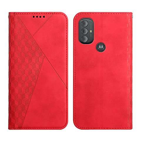 Custodia Portafoglio In Pelle Cover con Supporto Y02X per Motorola Moto G Play (2023) Rosso