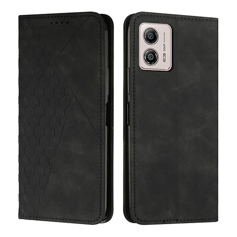 Custodia Portafoglio In Pelle Cover con Supporto Y02X per Motorola Moto G53j 5G Nero