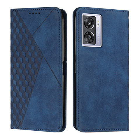 Custodia Portafoglio In Pelle Cover con Supporto Y02X per OnePlus Nord N300 5G Blu