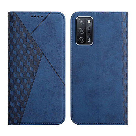 Custodia Portafoglio In Pelle Cover con Supporto Y02X per Oppo A53s 5G Blu